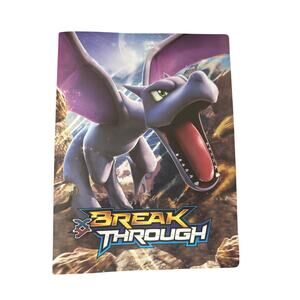 Pokemon XY Breakthrough Binder Mega Aerodactyl Hoopa + 30 UniVersus My Hero